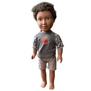 MY LIFE AS 18” School Boy Doll African American AA Cititoy 2015 With Outfit